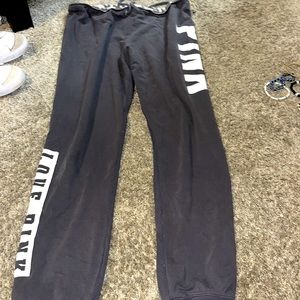 grey PINK joggers